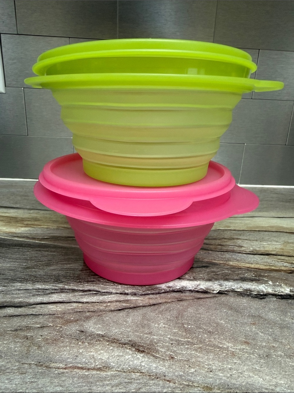 Tupperware Collapsible Flat Out Containers